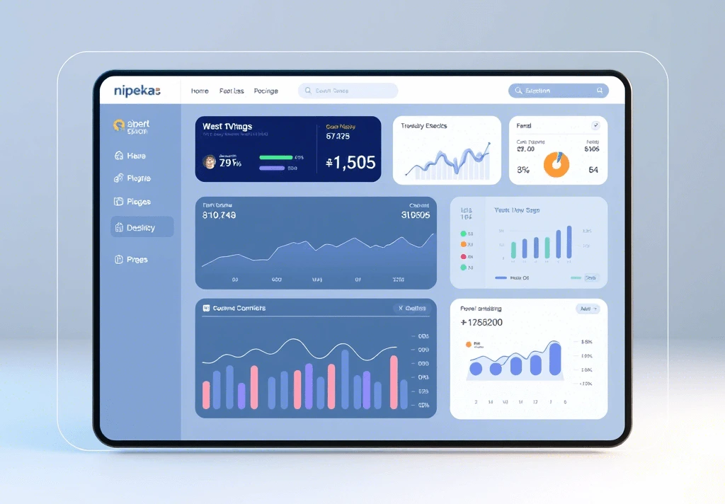 Dashboard Nipeka mostrando las principales funcionalidades